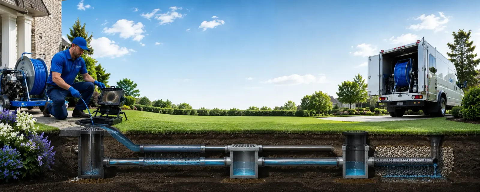 Outdoor drain cleaning information for Stevinson, CA